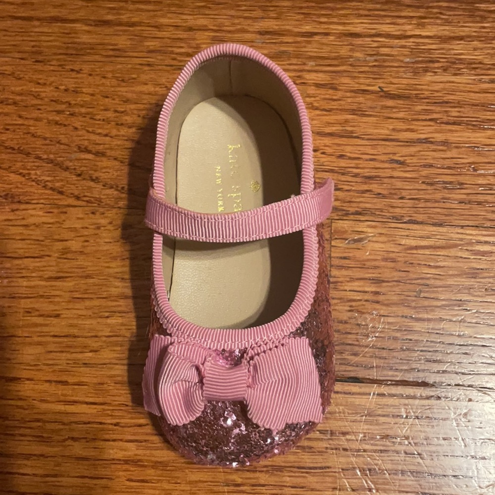 kate spade glitter mary jane crib shoes 4 - Picture 5 of 9